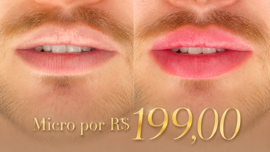 Micro labial masculina: resultado natural