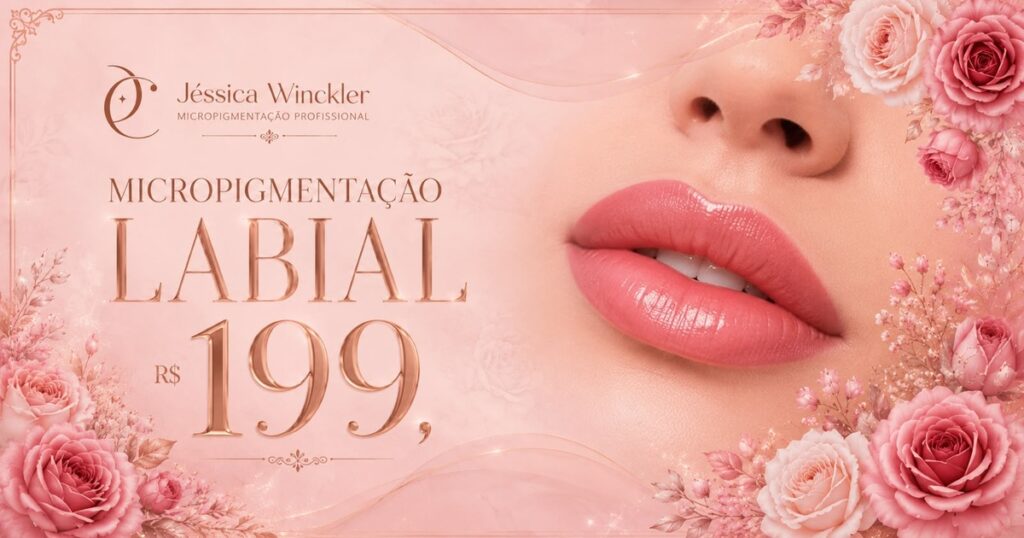 Home Micropigmentação labial por 199,00 reais em Porto Alegre com Jéssica Winckler
